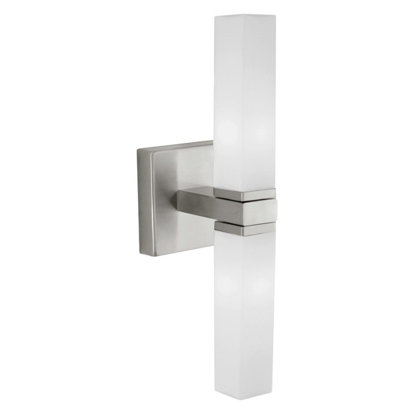 Eglo Matte Nickel Palermo Two-Bulb Wall Sconce 88284A